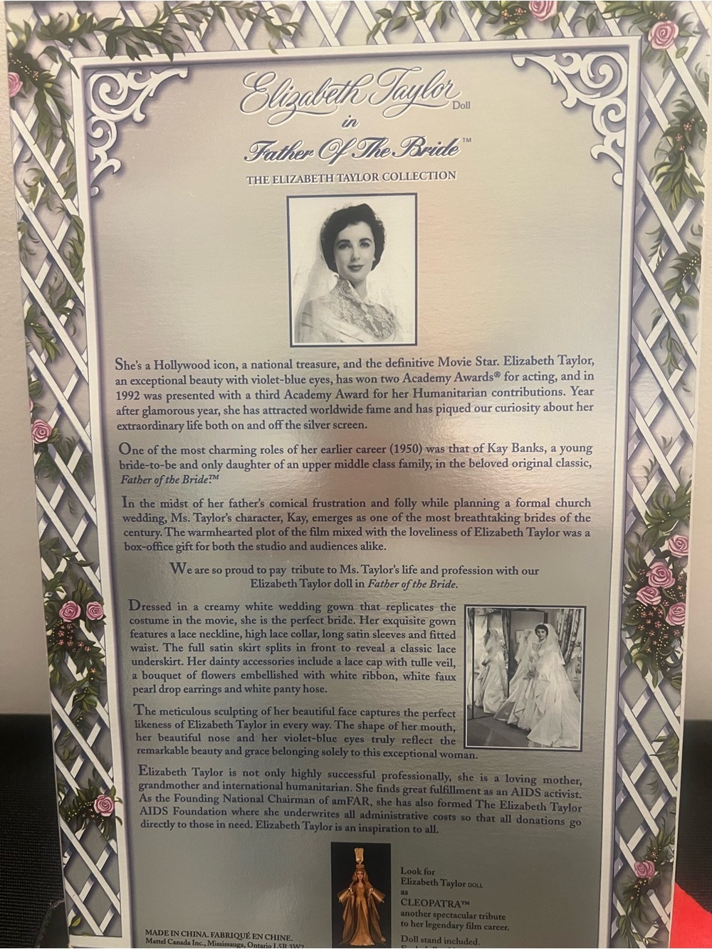 'Father of the Bride' Elizabeth Taylor Bridal Doll - Collector Edition - Picture 2 of 2